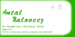 antal malovecz business card